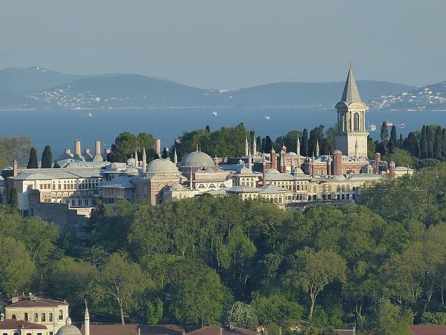 Panoramica dall'alto di Palazzo Topkapi
