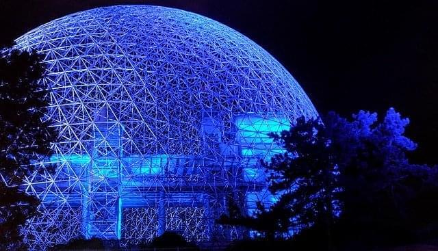 biosfera sfera illuminazione