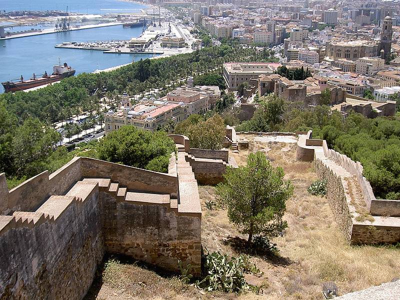 malaga vista dal castello gibralfaro