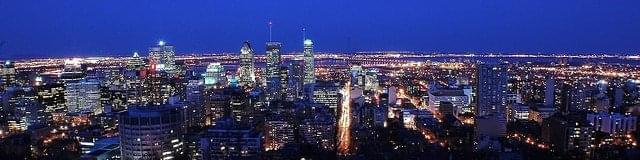 montreal skyline citta notte