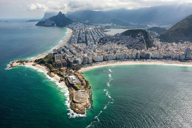 panoramica del forte di copacabana rio