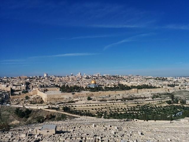 vista gerusalemme dal monte degli ulivi